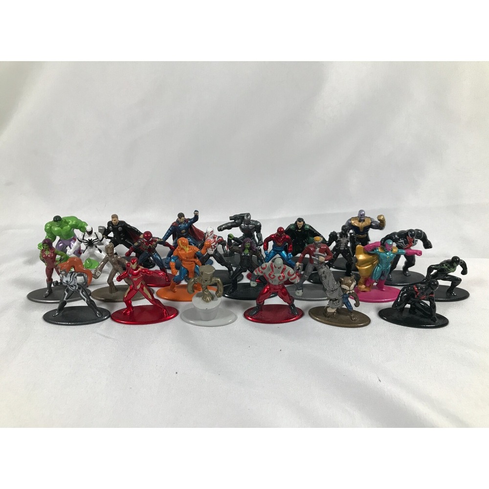 Jada Toys Nano Metalfigs Marvel Avengers Guardians Diecast Metal Figures Lot 25
